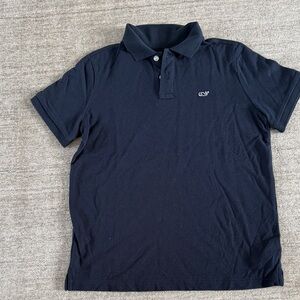 Vineyard Vines Kids Pique Navy Polo Shirt